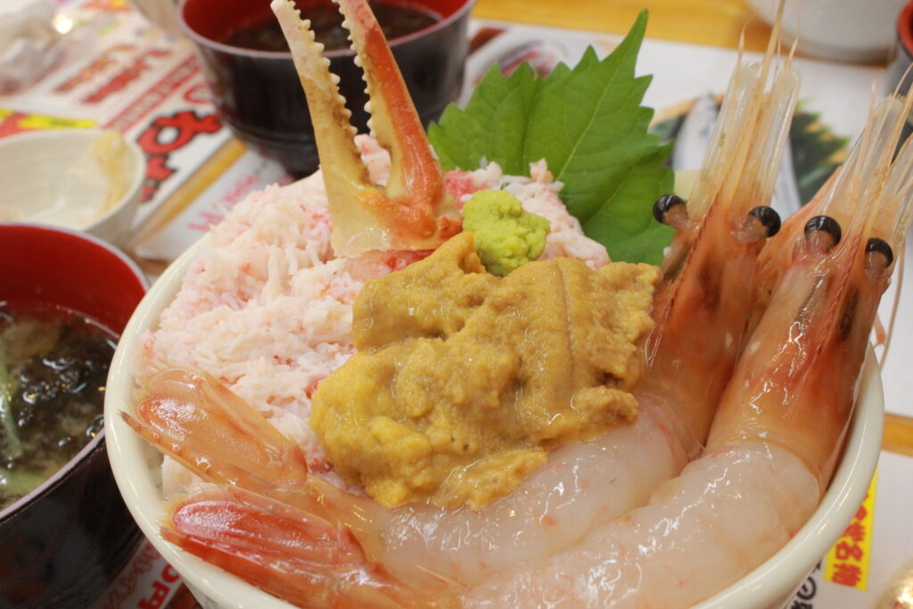 北海道で食べた海鮮丼